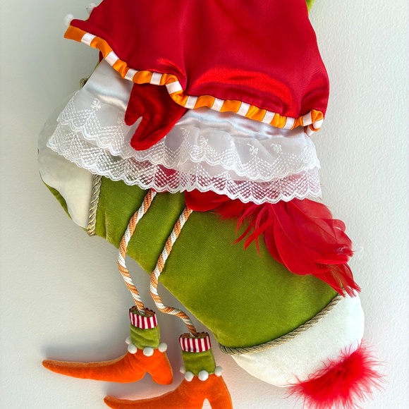 Patience Brewster Krinkles Cardinal Stocking - Picture 5 of 9